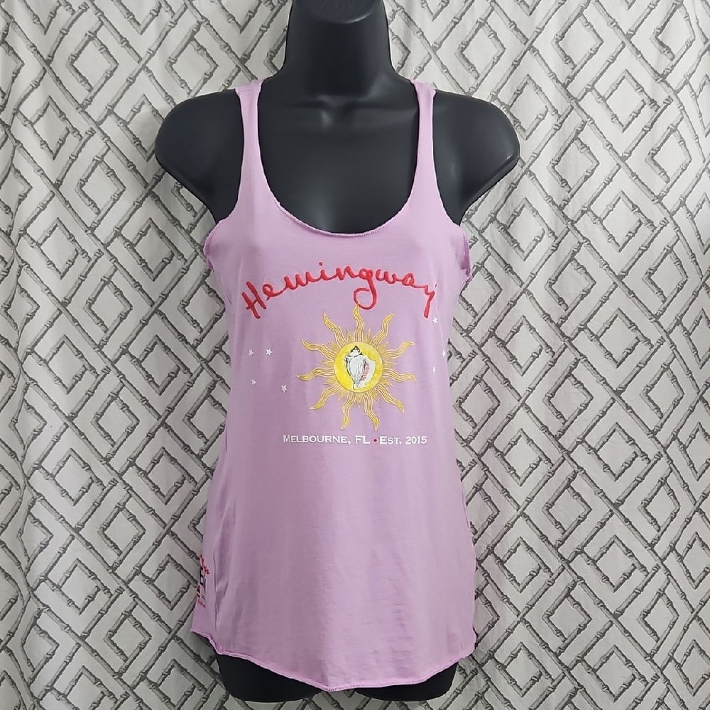 Heminways Racer Back tank Top In Purple Sze-Sml